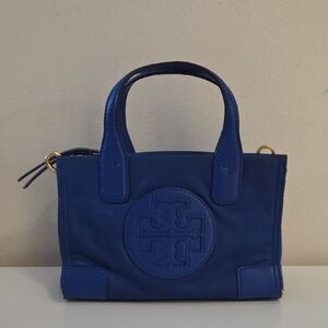 Tory Burch Royal Blue Mini Top-Handle Tote